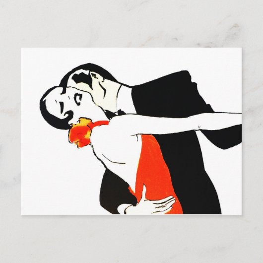 Vintage Illustrationen Postkarte (Vorderseite)