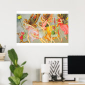 Vintage Illustrationen von Fairies Poster (Heimbüro)