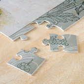 Vintage Illustrationsdame in Traubenhut Puzzle (Seite)