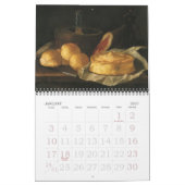 Vintage Illustrationsgerichte, Lebensmittel und Ge Kalender (Jan 2027)