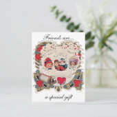 Vintage Illustrationskarten Postkarte (Stehend Vorderseite)