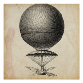 Vintage Illustrationsmaschine Poster (Vorderseite)