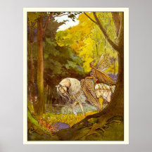 Vintage Illustrationsprinzessin der Elfen