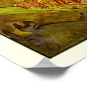 Vintage Illustrationsprinzessin der Elfen Poster (Ecke)