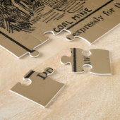 Vintage Illustrative Karte von Kansas (1912) - Tan Puzzle (Seite)