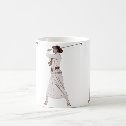 Vintage Illustratorin Kaffeetasse (Mittel)