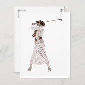 Vintage Illustratorin Postkarte (Vorne/Hinten)