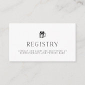 Vintage Illustrierte Hochzeitskarten Begleitkarte (Vorderseite)