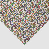 Vintage Illustrierte Käfer Seidenpapier (Ausschnitt)