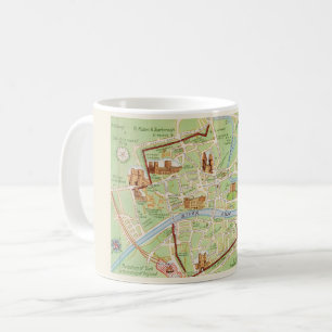 Vintage Illustrierte Karte von York England Kaffeetasse