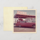 Vintage "Im Laden, August 1962" Flachnotierkarte (Vorne/Hinten)