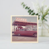 Vintage "Im Laden, August 1962" Flachnotierkarte (Stehend Vorderseite)