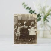Vintage Image, chinesische Teemädchen Postkarte (Stehend Vorderseite)