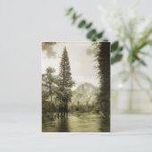 Vintage Image des Yosemite Nationalparks Postkarte (Stehend Vorderseite)
