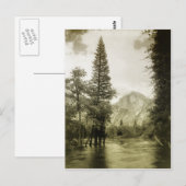 Vintage Image des Yosemite Nationalparks Postkarte (Vorne/Hinten)