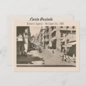 Vintage Image, Historic Algeria Philippeville 1930 Postkarte (Vorne/Hinten)