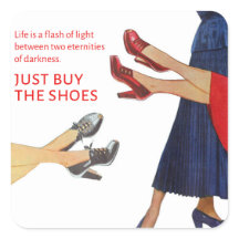 Vintage Image Kaufen Sie einfach die Schuhe Funny