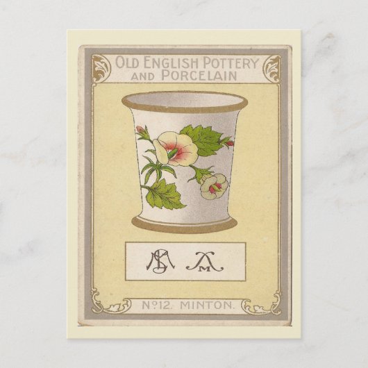Vintage Image, Old English Töpferei, Minton Postkarte (Vorderseite)