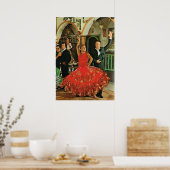 Vintage Image, Spanien, Flamenco-Tänzer Poster (Küche)