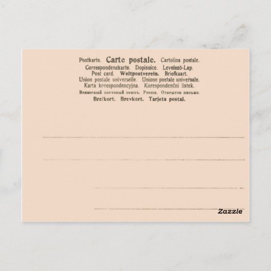 Vintage image, Strassburg, Cathedral Postkarte (Rückseite)