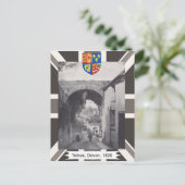 Vintage image, Totnes, Devon, 1890 Postkarte (Stehend Vorderseite)