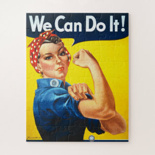Vintage Image von Rosie The Riveter Puzzle
