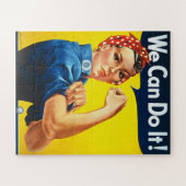 Vintage Image von Rosie The Riveter Puzzle (Horizontal)