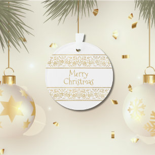 Vintage Imitate Gold Blumenstrauß Weihnachten froh Ornament