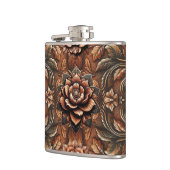 Vintage Imitate mit Blütenbesatz Flachmann (Links)