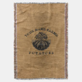 Vintage Imitate Vorlage für den Kartoffelsack Decke (Vorderseite Vertikal)