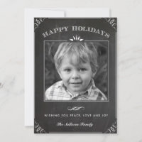 Vintage Imitats Chalkboard Happy Holidays Foto