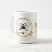 Vintage Imker Honig Geschäft Kaffeetasse (Vorderseite Links)