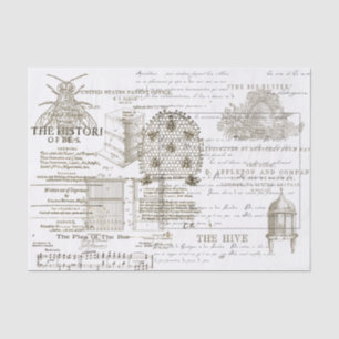 Vintage Imkerei Apiary Wrap Seidenpapier