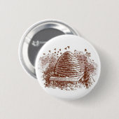 Vintage-Imkerei Button (Vorne & Hinten)