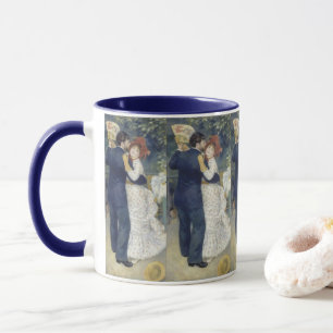 Vintage-Impressionismus-Kunst, Landtanz von Renoir Tasse