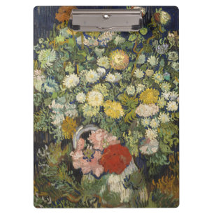 Vintage-Impressionistischer Blumenstrauß Van Gogh Klemmbrett