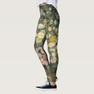 Vintage-Impressionistischer Blumenstrauß Van Gogh Leggings