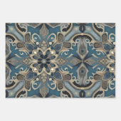 vintage in blue geschenkpapier set (Vorderseite)