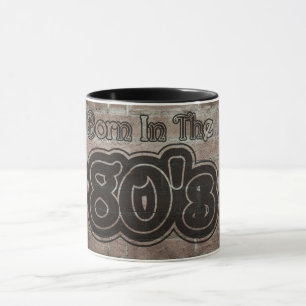 Vintage, in den 80ern geboren tasse