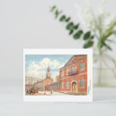 Vintage Independence Hall, Philadelphia, Penn. Postkarte (Stehend Vorderseite)