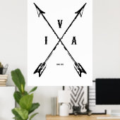 Vintage indian arrows poster (Heimbüro)
