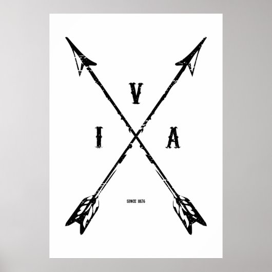 Vintage indian arrows poster (Vorne)
