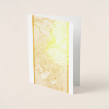 Vintage Indian Blue Peacock Holiday Card