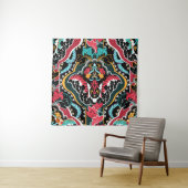 Vintage indian seamless pattern. Floral wallpaper Wandteppich (Beispiel)