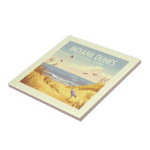 Vintage Indiana Dunes National Park  Fliese (Seite)