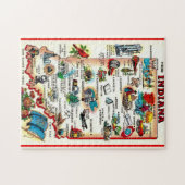 Vintage Indiana Illustriert Puzzle (Horizontal)