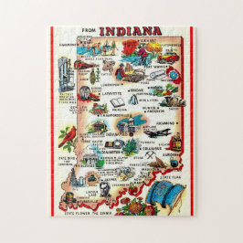 Vintage Indiana Illustriert Puzzle