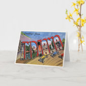 Vintage Indiana Karte (Gelbe Blume)