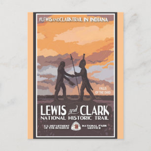 Vintage Indiana National Historic Travel Postkarte