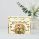 Vintage Indiana Staat Blume Postkarte (Stehend Vorderseite)